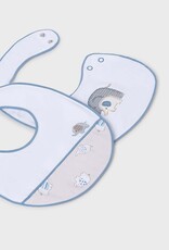 Mayoral Elephant Print 2pc Bib Set