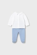 Mayoral Puppy Applique Top w/Sky Blue Footed Pants
