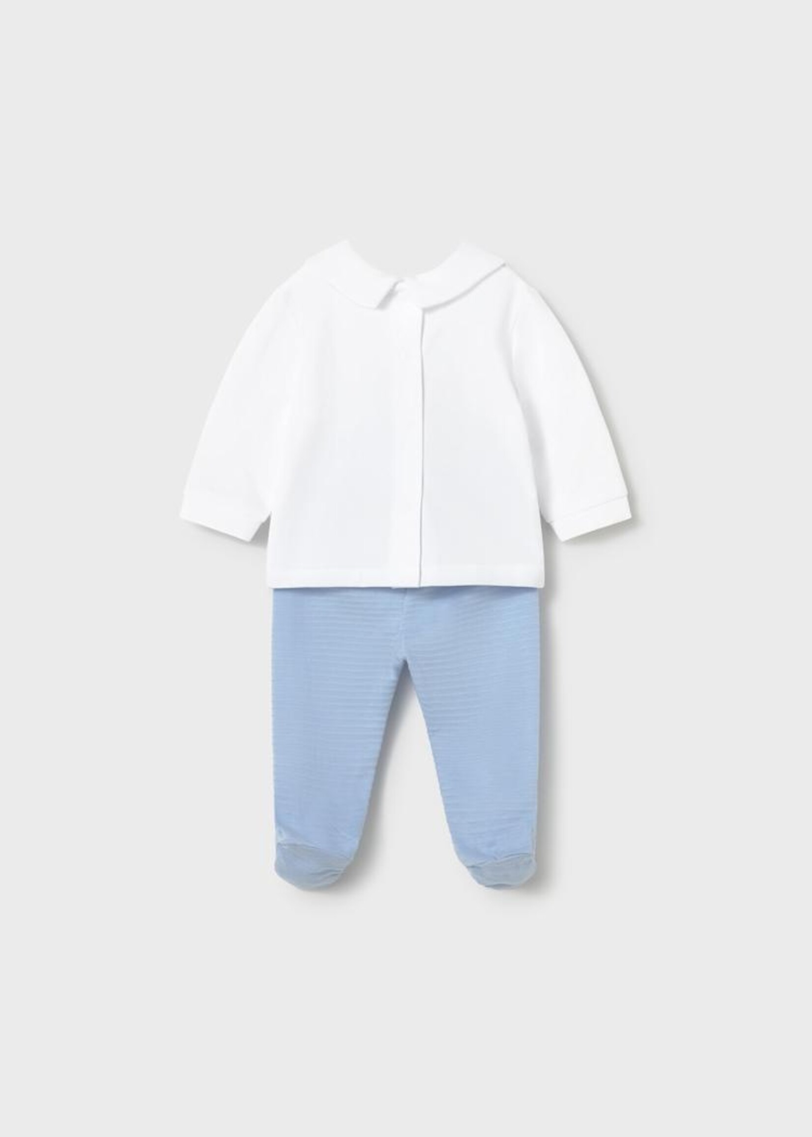 Mayoral Puppy Applique Top w/Sky Blue Footed Pants