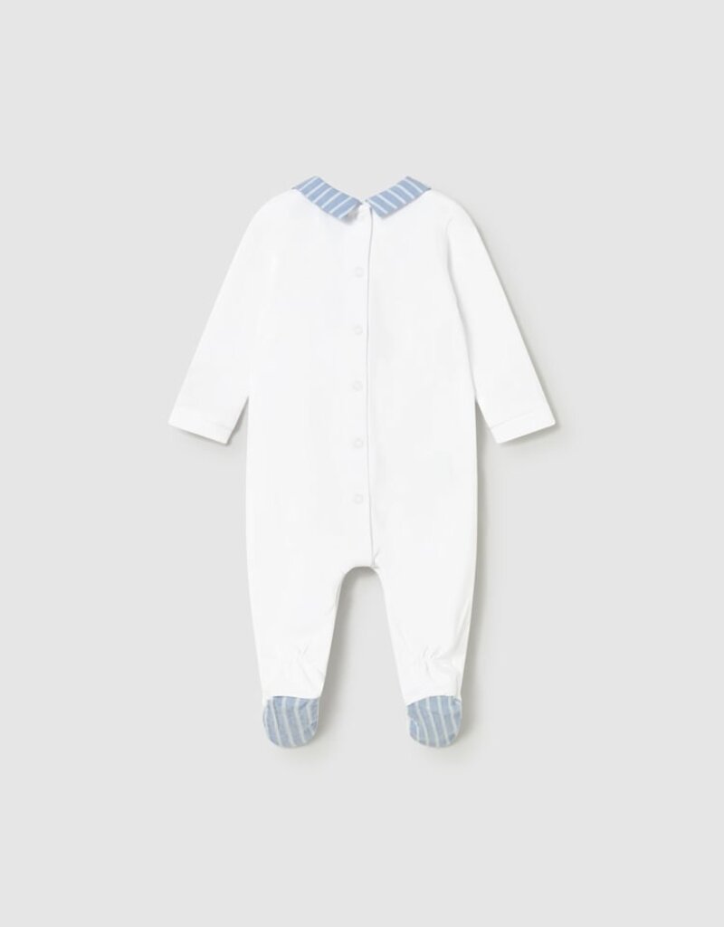 Mayoral White Footie w/Puppy in Balloon