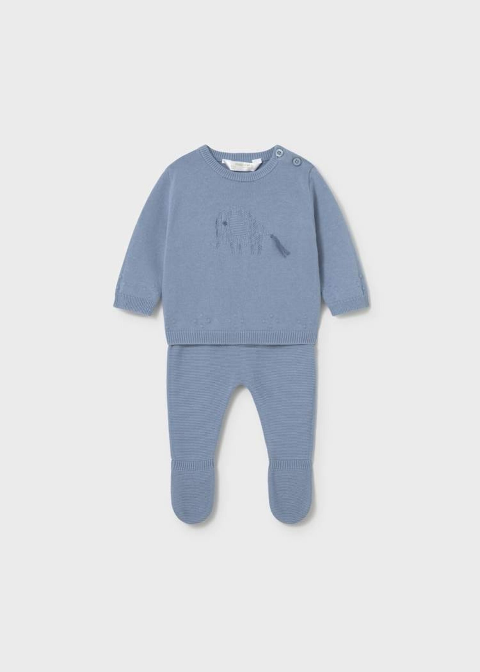 Mayoral Knit Atlantic Footed Pant Set
