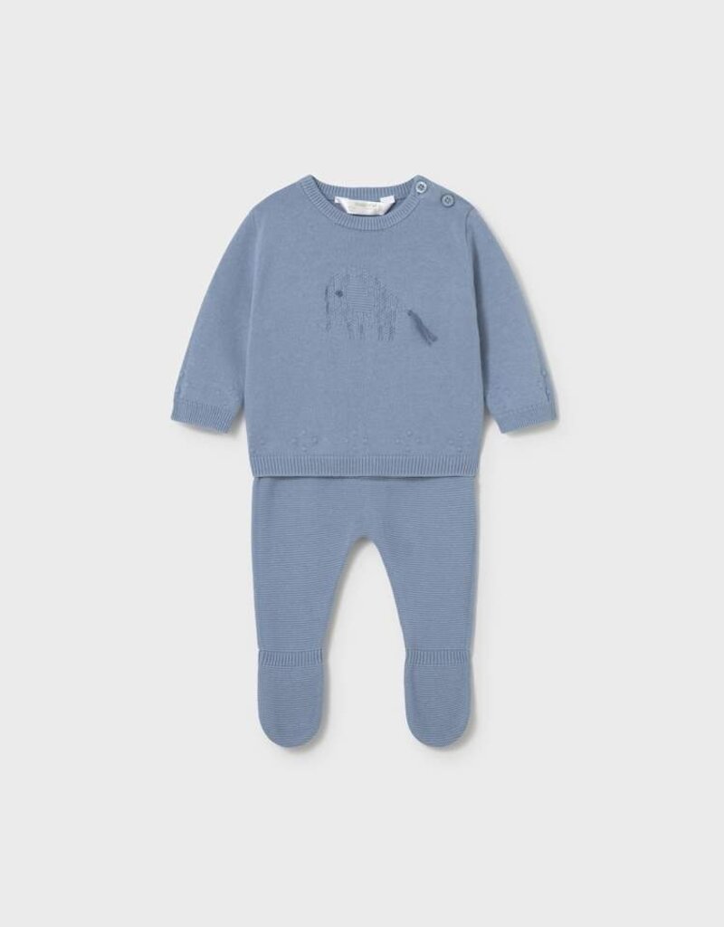 Mayoral Knit Atlantic Footed Pant Set