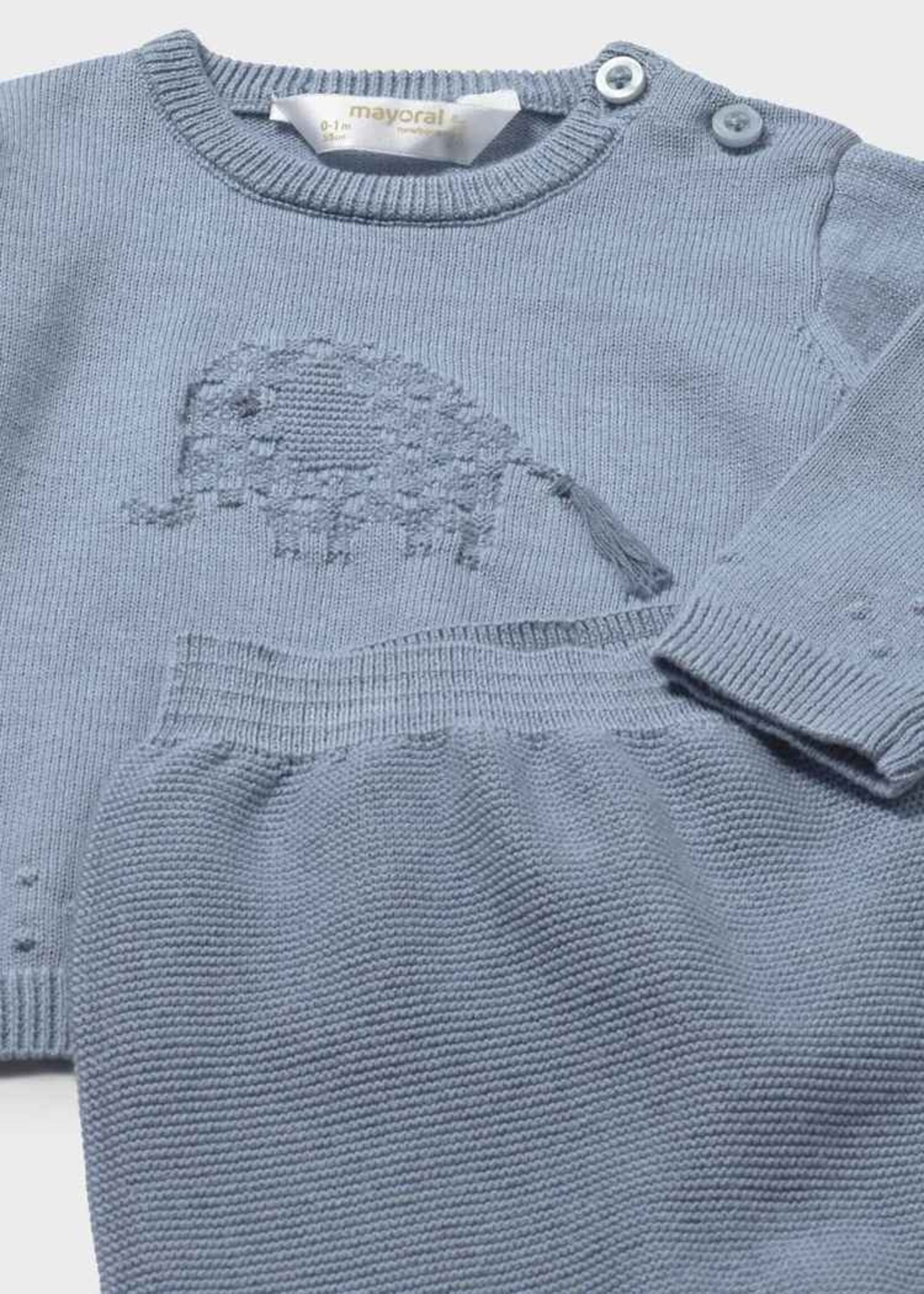 Mayoral Knit Atlantic Footed Pant Set