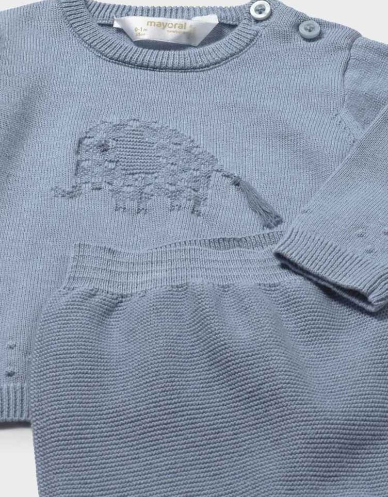 Mayoral Knit Atlantic Footed Pant Set