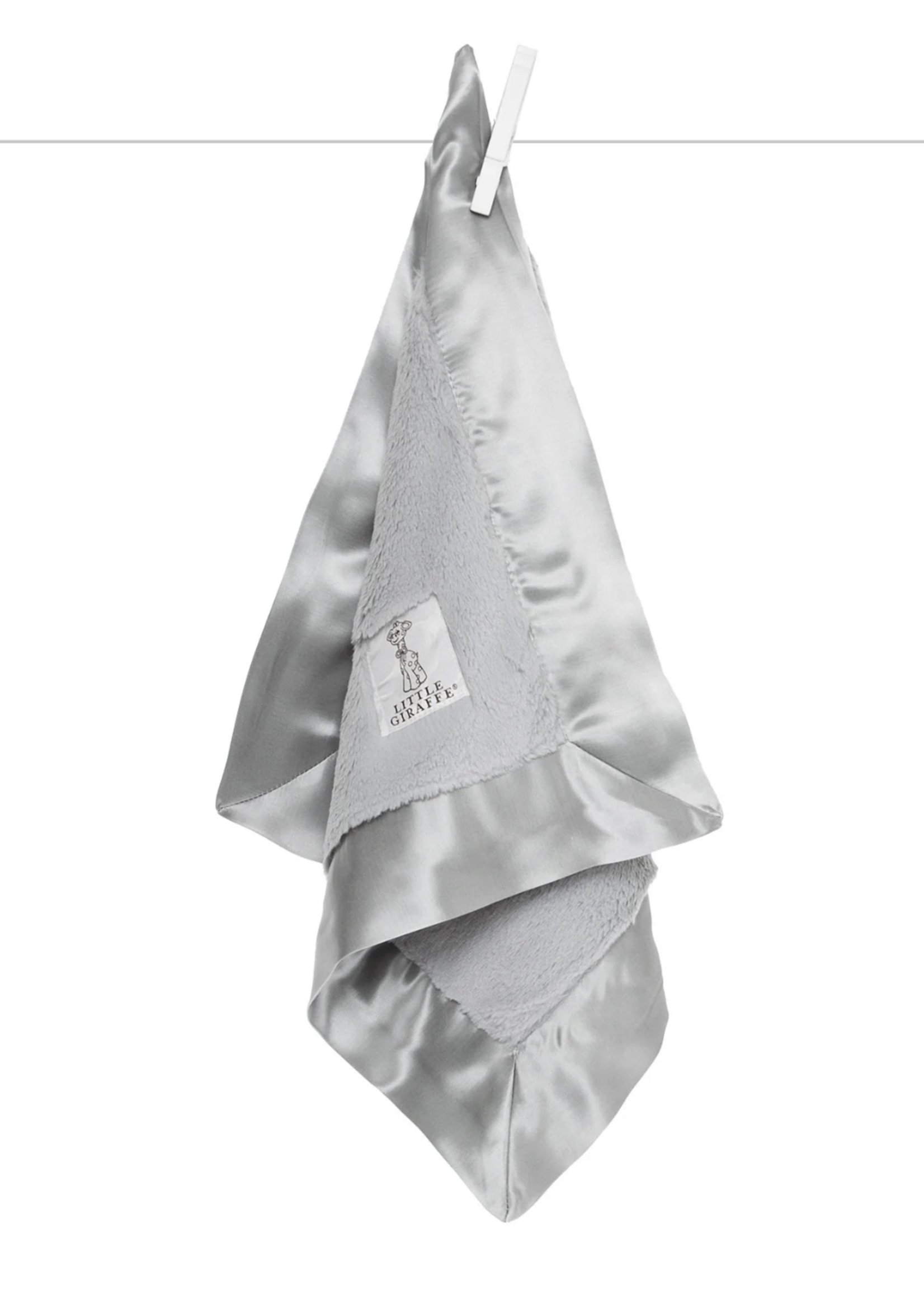 Little Giraffe Luxe Blanky Silver