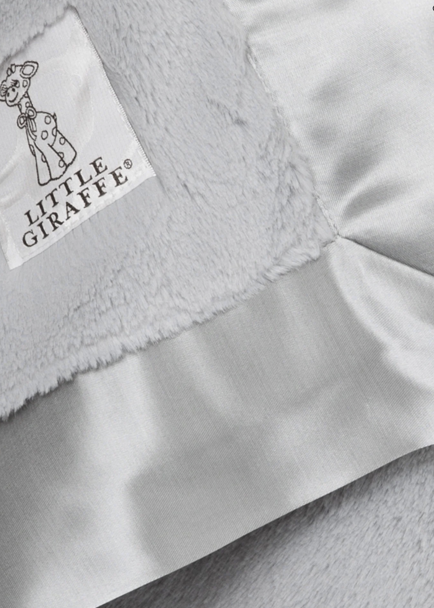 Little Giraffe Luxe Blanky Silver