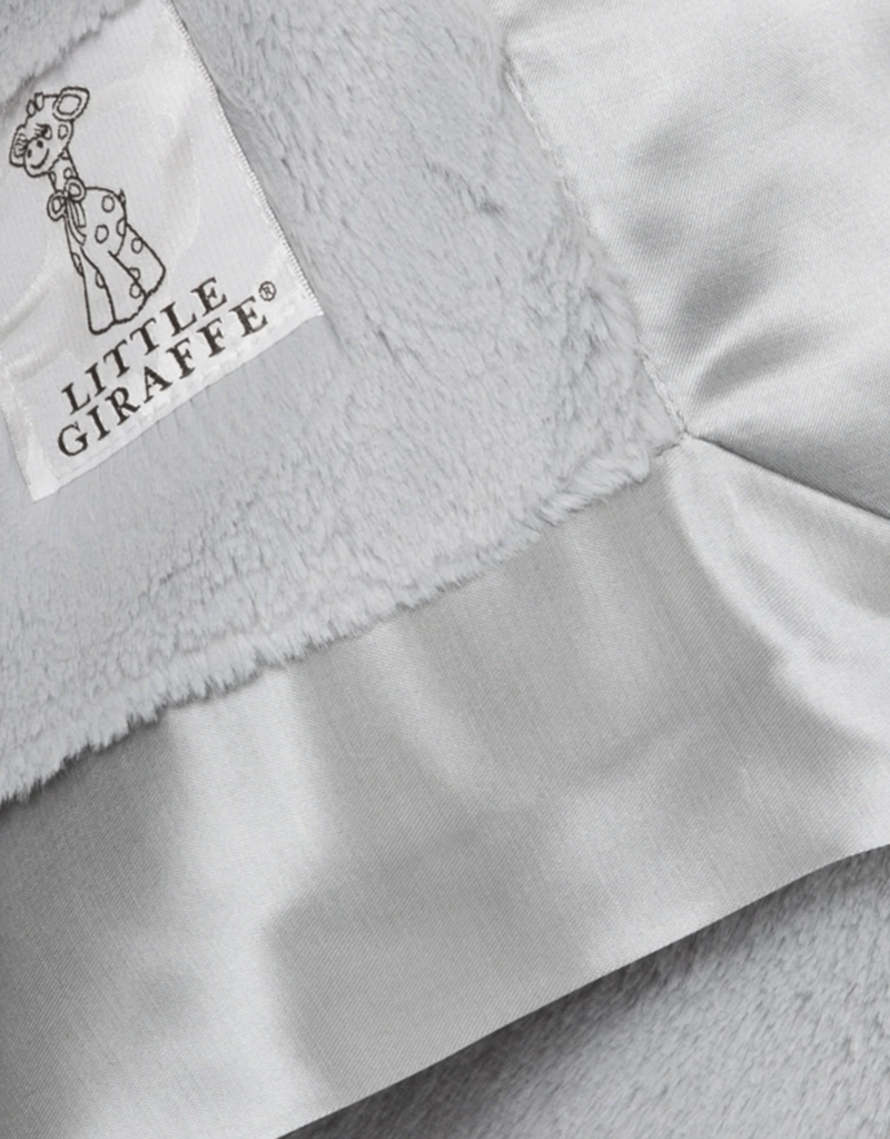 Little Giraffe Luxe Blanky Silver
