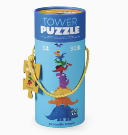 Crocodile Creek 30 Pc Tower Puzzle Dinosaur