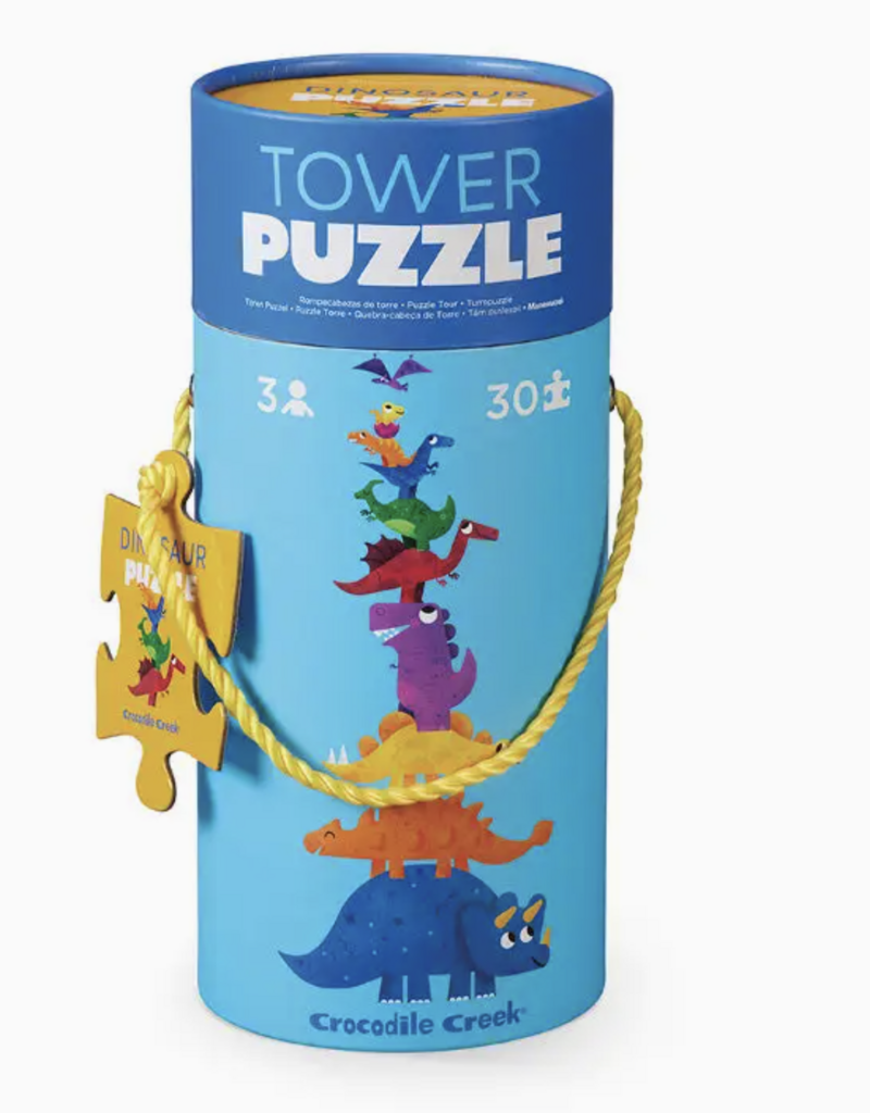 Crocodile Creek 30 Pc Tower Puzzle Dinosaur