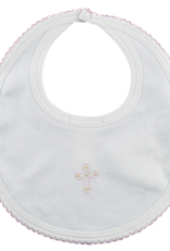 Little Threads Girls Embroidered Cross Bib
