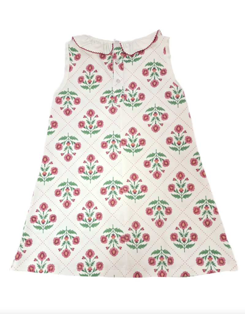 Little Threads Madison Collection Girls A Line Tab Dress