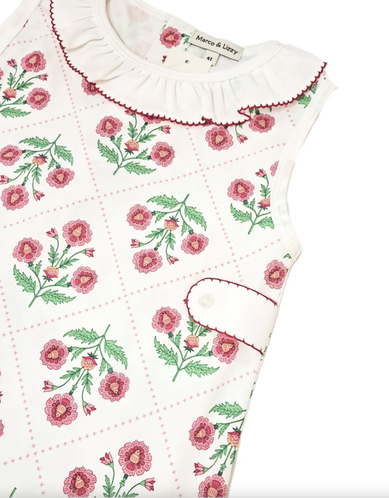 Little Threads Madison Collection Girls A Line Tab Dress