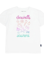 Feather 4 Arrow SALE. Oversized White Tee Seashell Seashore