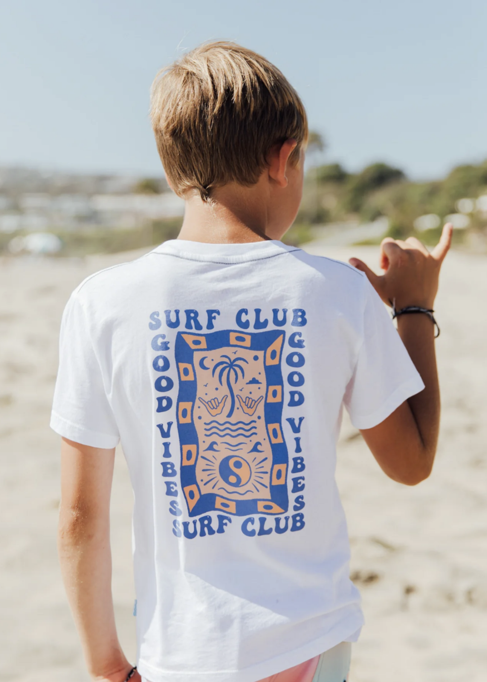 Feather 4 Arrow Vintage White Tee Surf Club