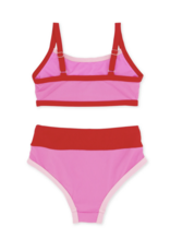 Feather 4 Arrow Retro Ringer Bikini Pink Sunset