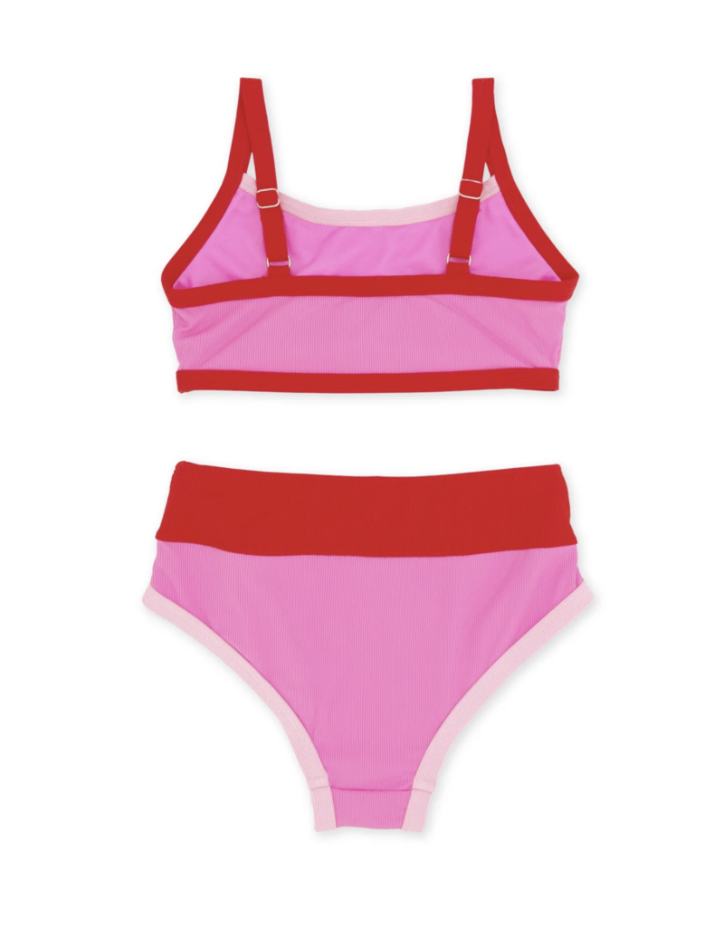 Feather 4 Arrow Retro Ringer Bikini Pink Sunset