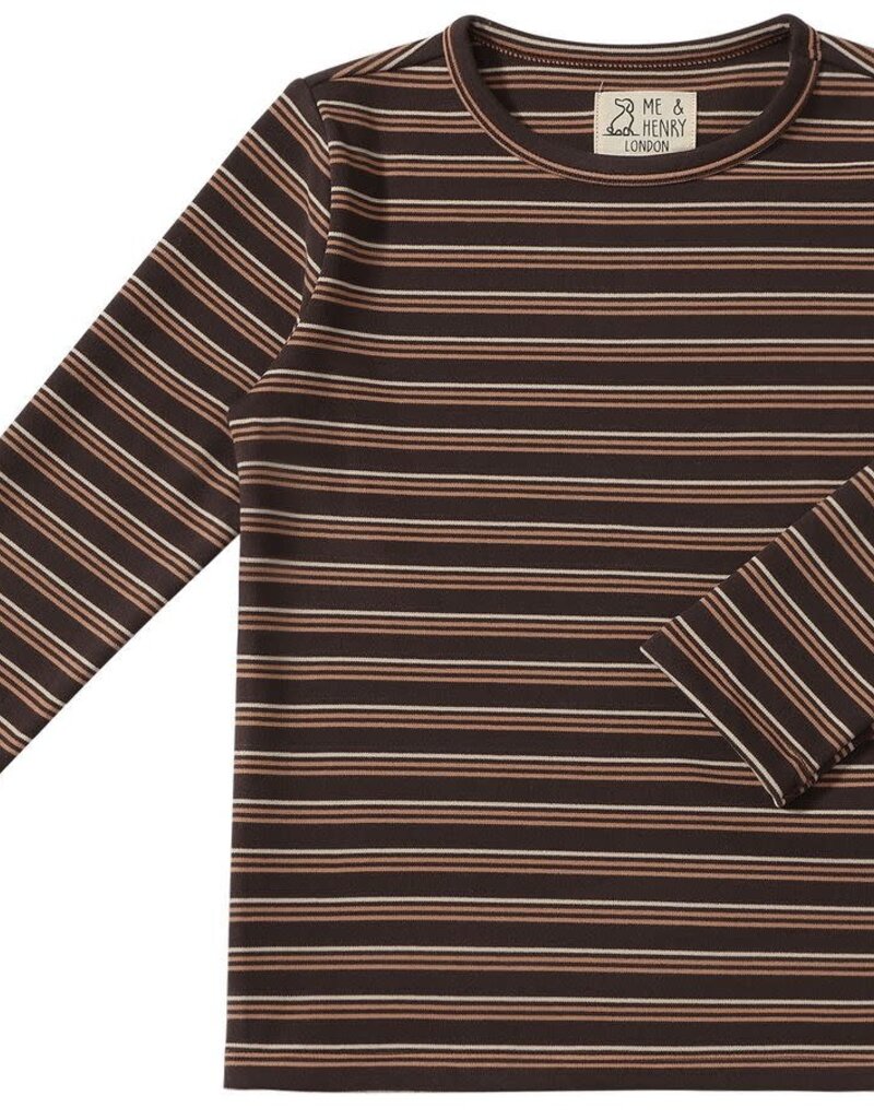 Me & Henry Toby Brown/Cream Tee