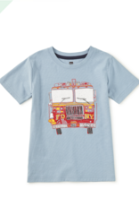 Tea Collection FIRE TRUCK GRAPHIC TEE CLOUD