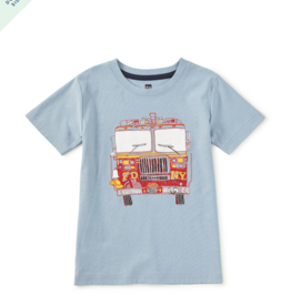 Tea Collection FIRE TRUCK GRAPHIC TEE CLOUD
