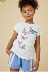 Tea Collection BUTTERFLY FLURRY  GRAPHIC TEE BLUE GLOW
