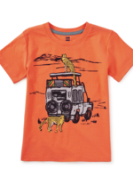 Tea Collection SALE SAFARI TRUCK GRAPHIC TEE FLAME