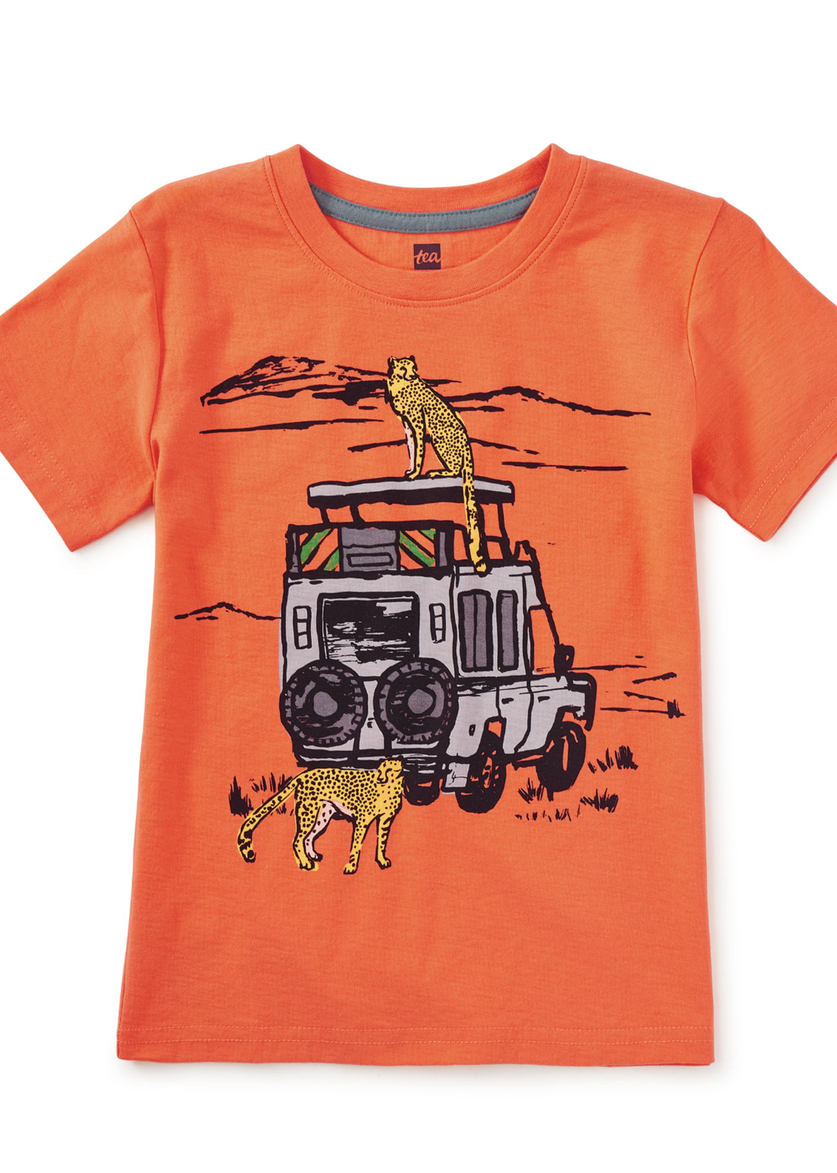 Tea Collection SAFARI TRUCK GRAPHIC TEE FLAME