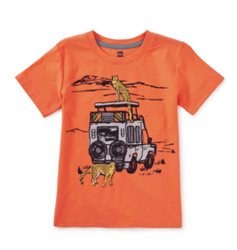 Tea Collection SALE SAFARI TRUCK GRAPHIC TEE FLAME
