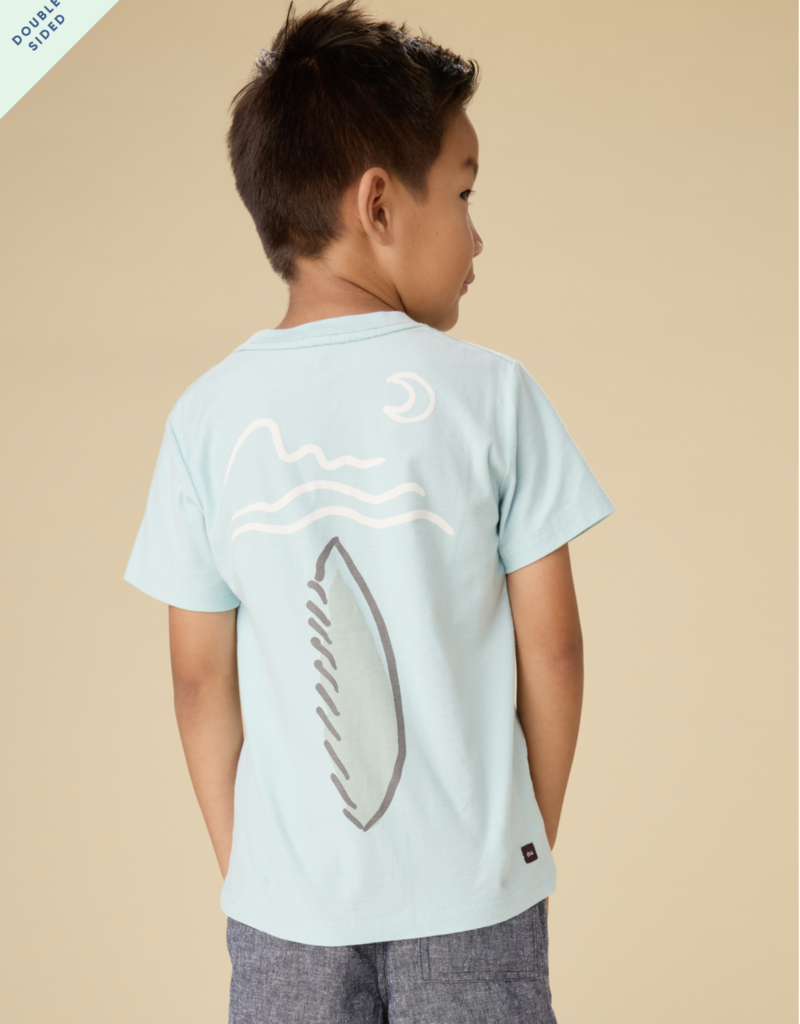 Tea Collection PICASSO WOLF GRAPHIC TEE CANAL BLUE