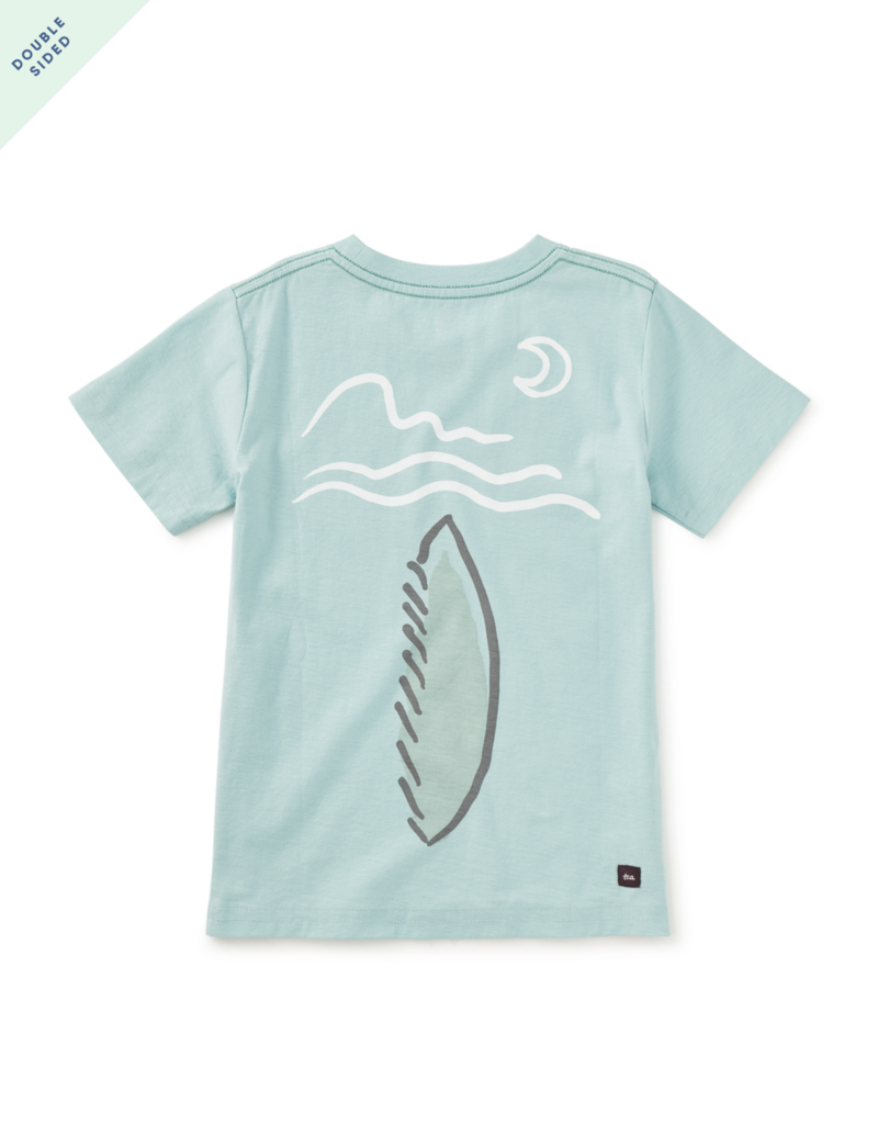 Tea Collection PICASSO WOLF GRAPHIC TEE CANAL BLUE