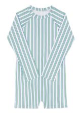 Minnow unisex tamarin stripe rasguard one piece