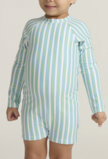 Minnow unisex tamarin stripe rasguard one piece