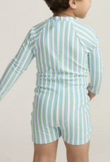 Minnow unisex tamarin stripe rasguard one piece