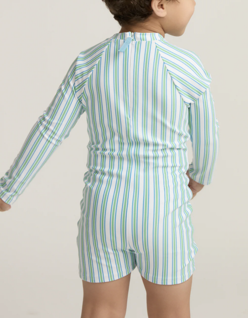 Minnow unisex tamarin stripe rasguard one piece