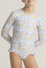 Minnow jasmine blossom rashguard one piece