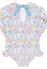 Minnow jasmine blossom rashguard one piece