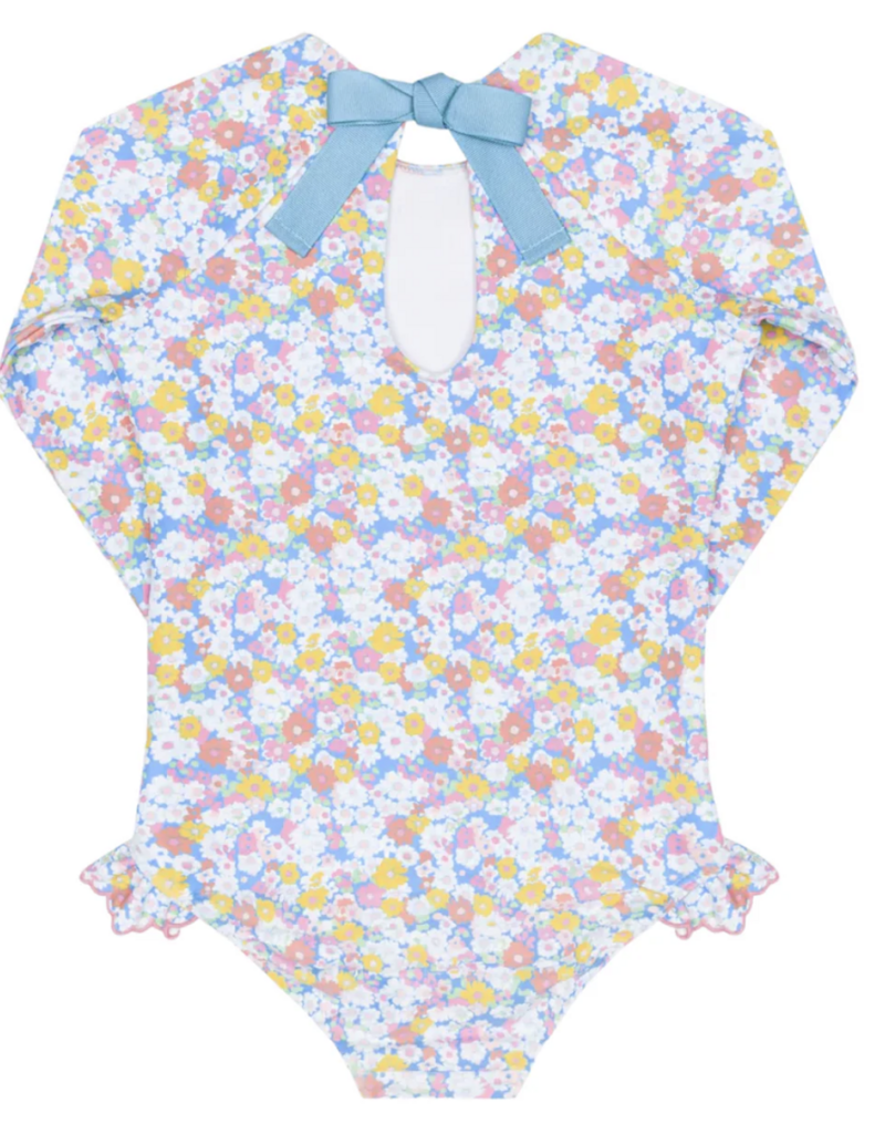 Minnow jasmine blossom rashguard one piece