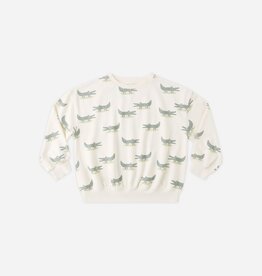 Rylee + Cru Inc. RELAXED SWEATSHIRT ALLIGATORS