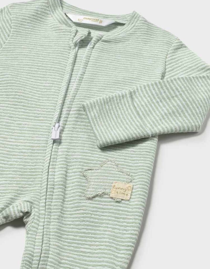 Mayoral Mint Striped Romper
