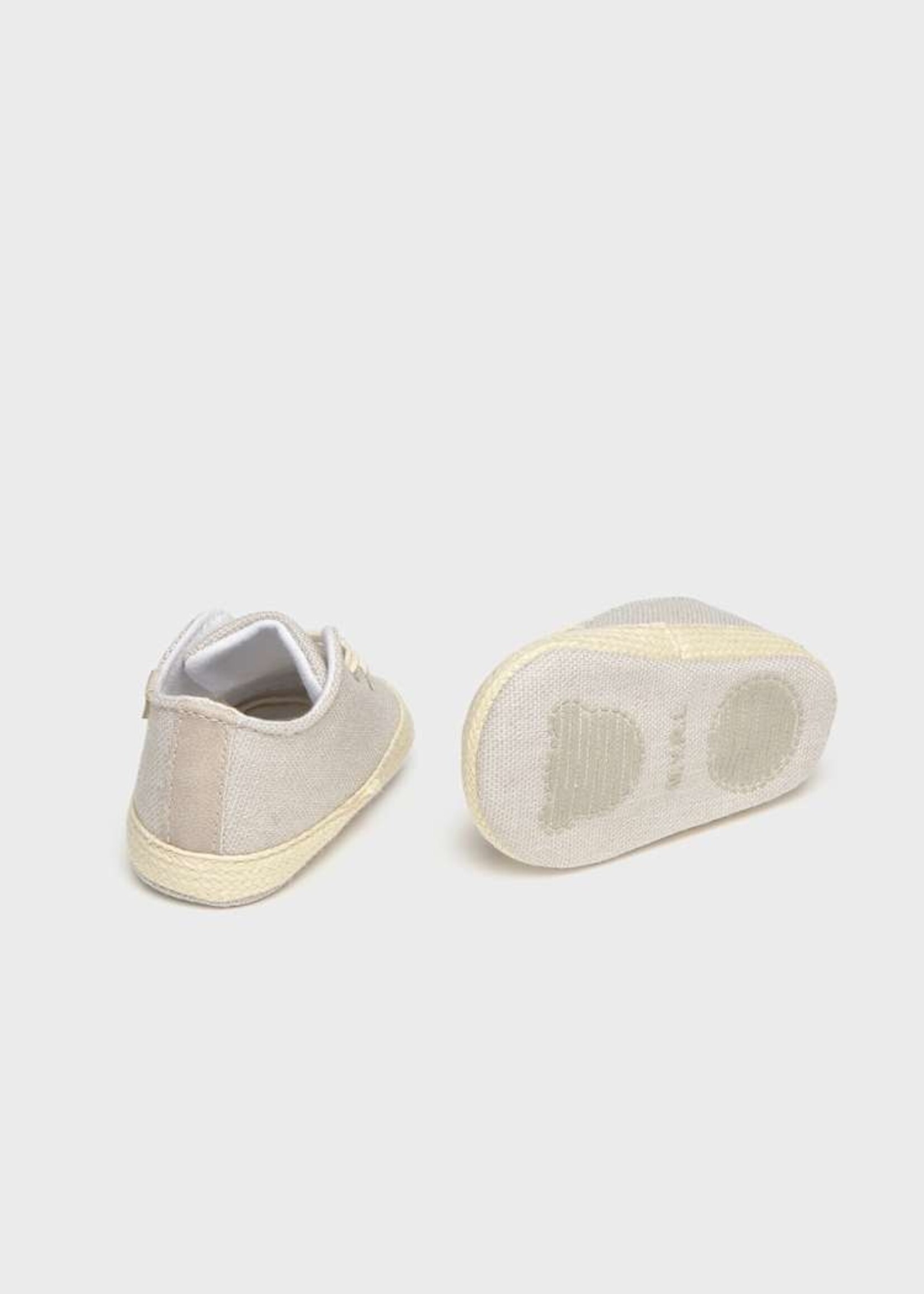 Mayoral Boys Linen Cream Shoes