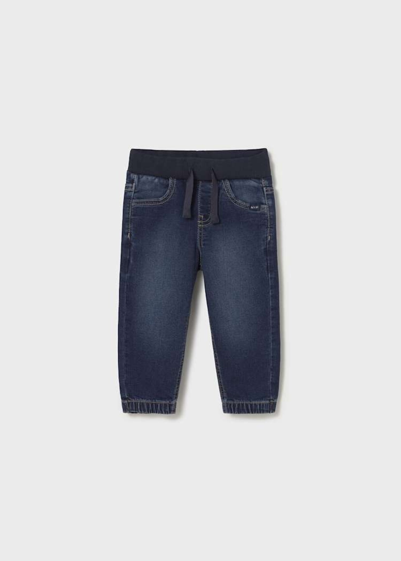 Mayoral Baby Boy Soft Denim Jogger Pants Dark