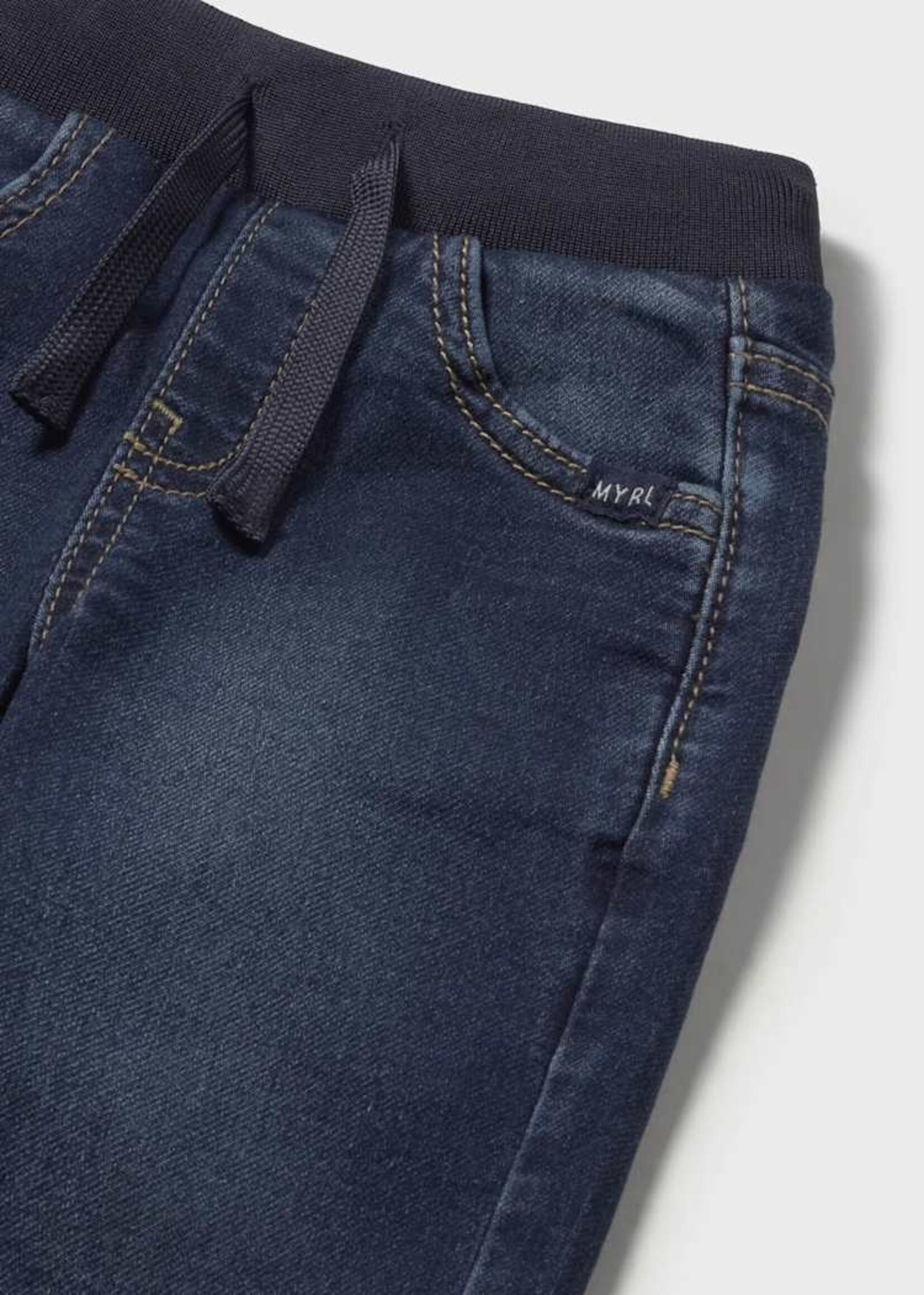 Mayoral Baby Boy Soft Denim Jogger Pants Dark