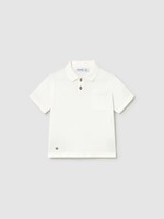 Mayoral SALE. Baby Boy S/S Polo Cream