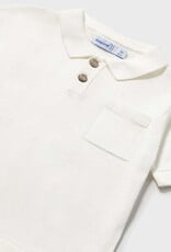 Mayoral Baby Boy S/S Polo Cream