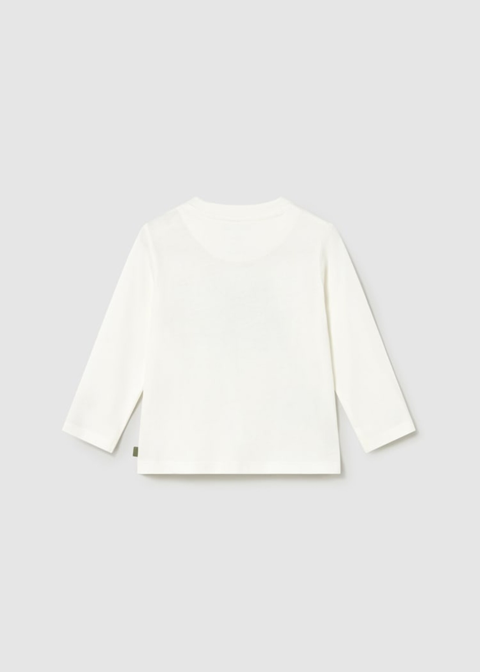 Mayoral Baby Boy L/S Cream Tee w/Binoculars Print