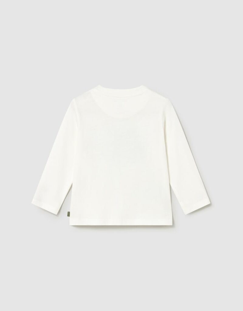 Mayoral Baby Boy L/S Cream Tee w/Binoculars Print