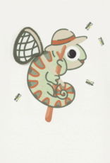 Mayoral Baby Boy S/S Cream Tee w/Chameleon Print