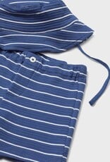 Mayoral Baby Boy Capri Blue Sailboat Short Set w/Hat