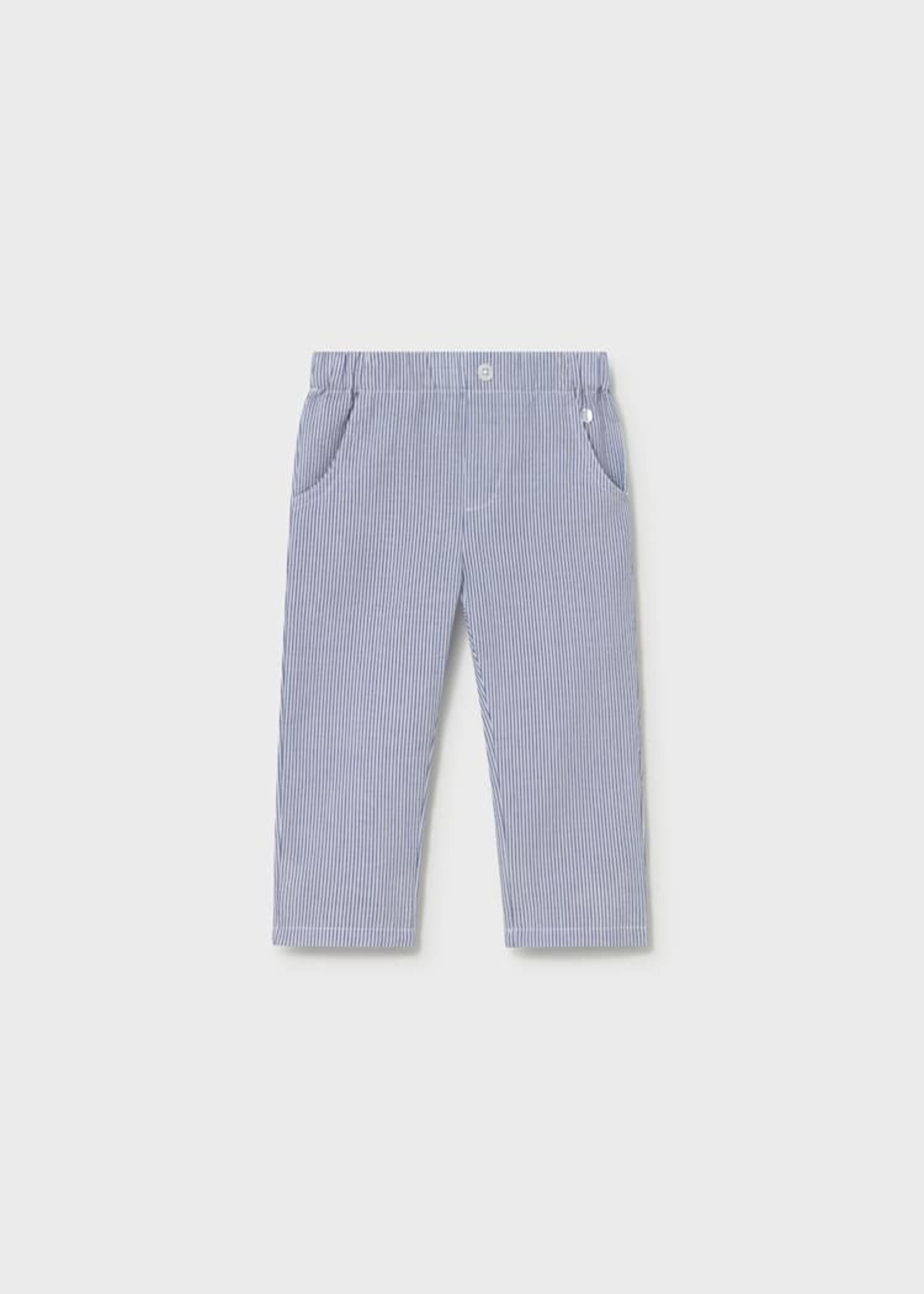 Mayoral Baby Boy Capri Blue Seersucker Pants