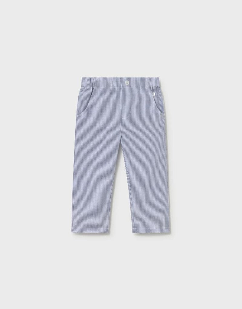 Mayoral Baby Boy Capri Blue Seersucker Pants