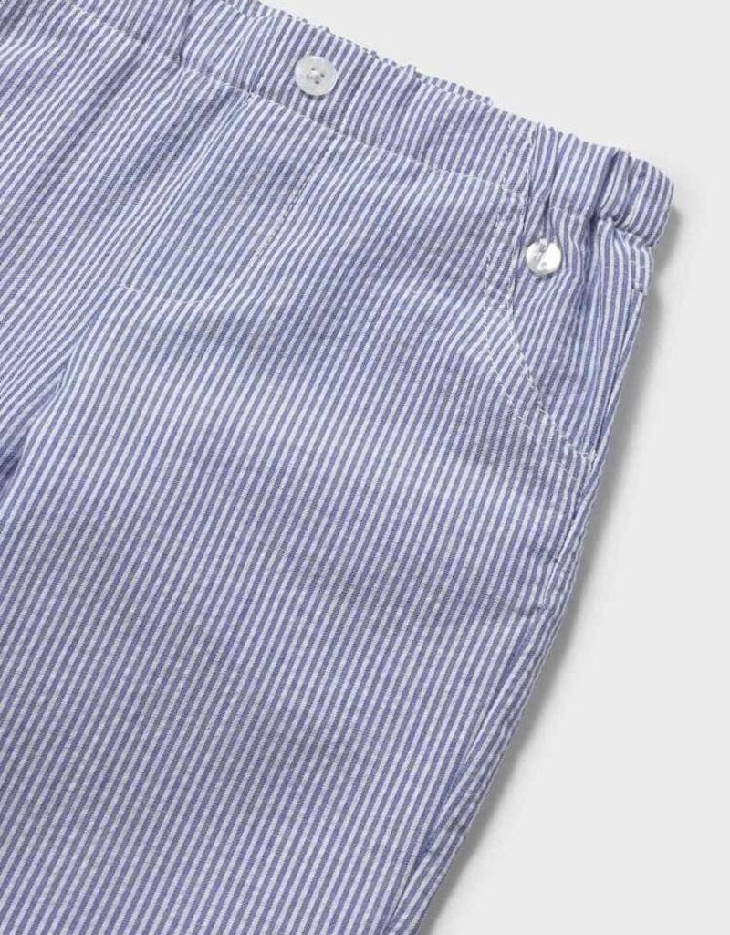 Mayoral Baby Boy Capri Blue Seersucker Pants